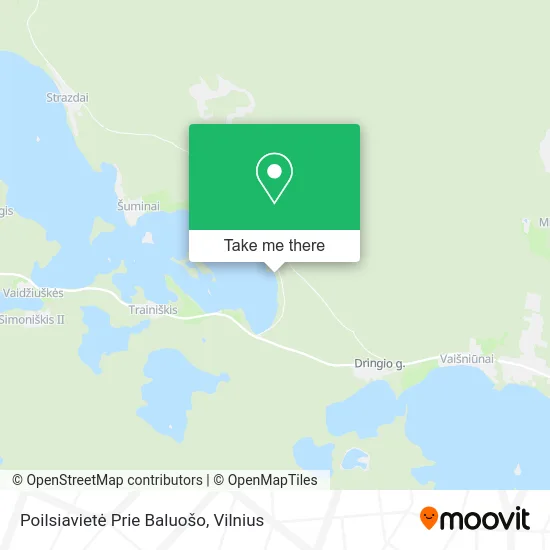 Карта Poilsiavietė Prie Baluošo