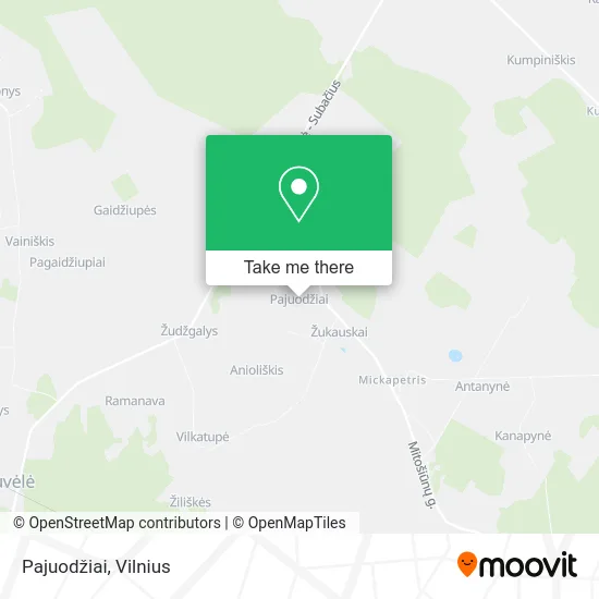 Карта Pajuodžiai