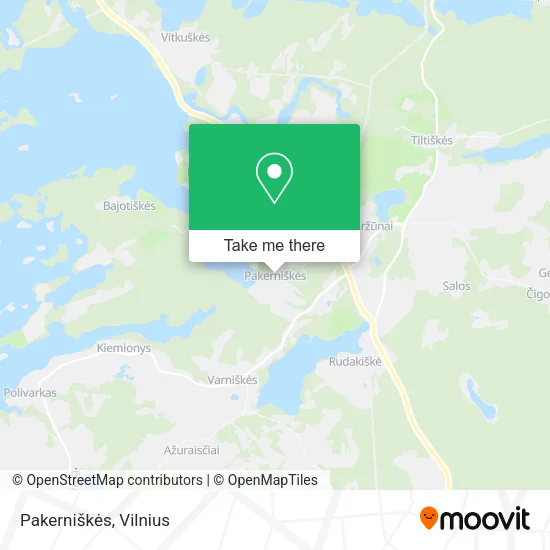 Карта Pakerniškės