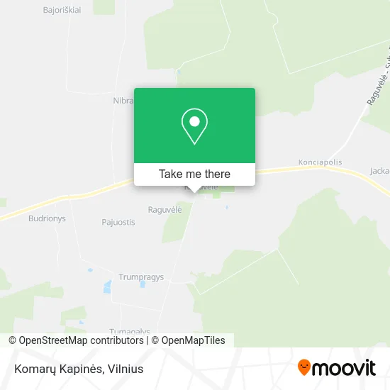 Карта Komarų Kapinės