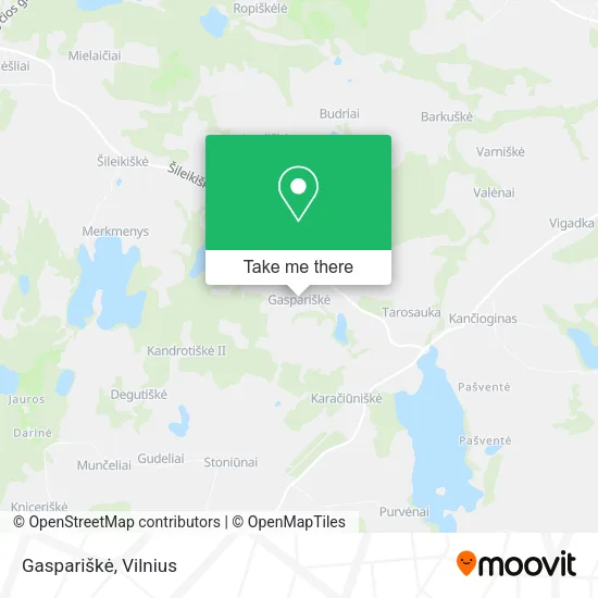 Карта Gaspariškė