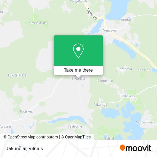Карта Jakunčiai