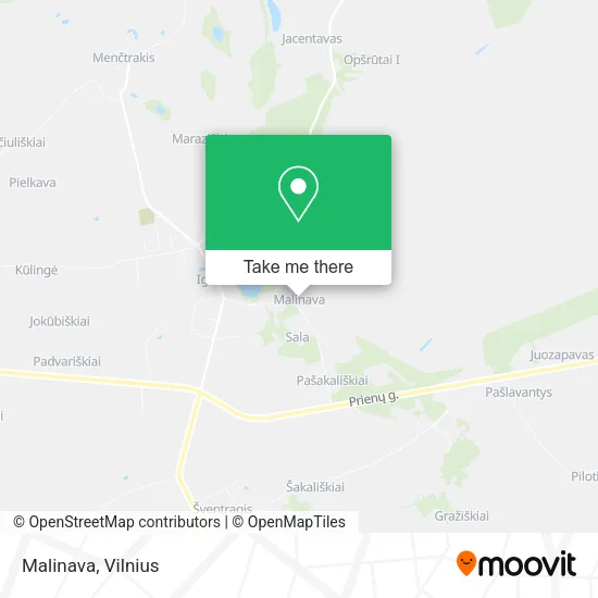 Malinava map