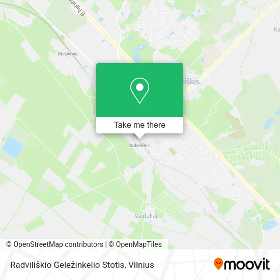 Карта Radviliškio Geležinkelio Stotis