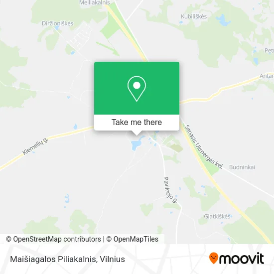Карта Maišiagalos Piliakalnis