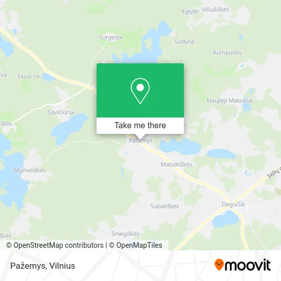 Карта Pažemys