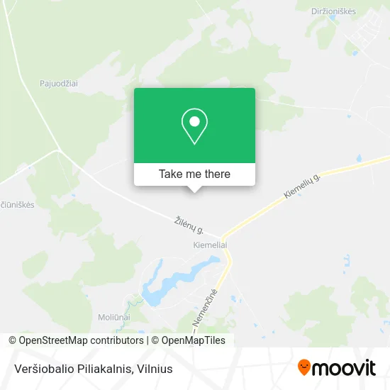 Карта Veršiobalio Piliakalnis