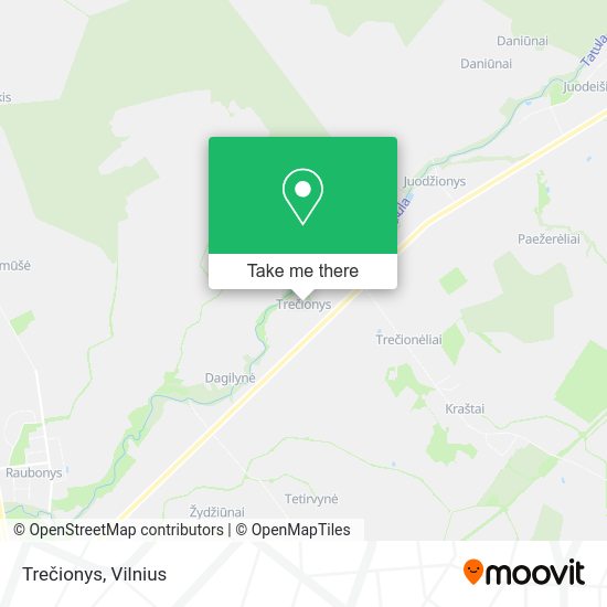 Карта Trečionys