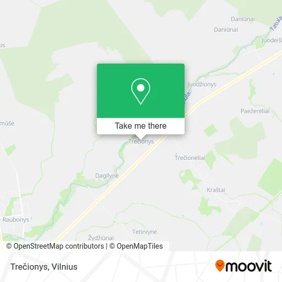Карта Trečionys
