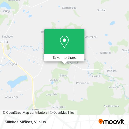 Карта Šilinkos Miškas