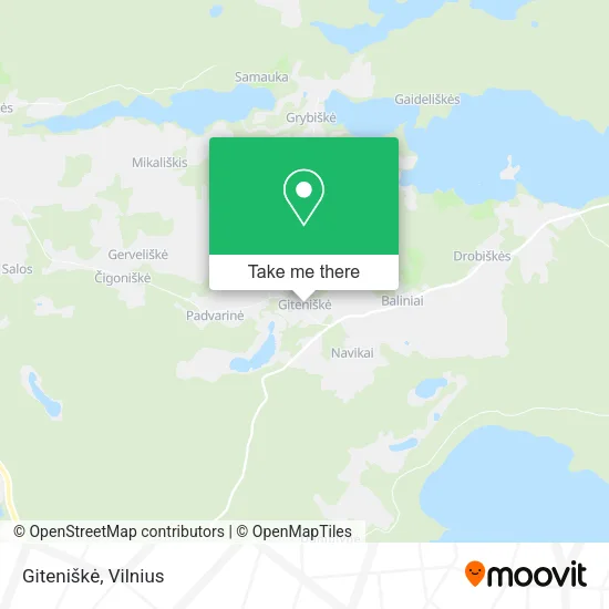 Карта Giteniškė