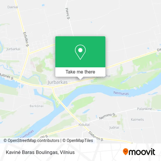 Карта Kavinė Baras Boulingas