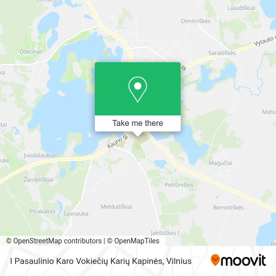 I Pasaulinio Karo Vokiečių Karių Kapinės map