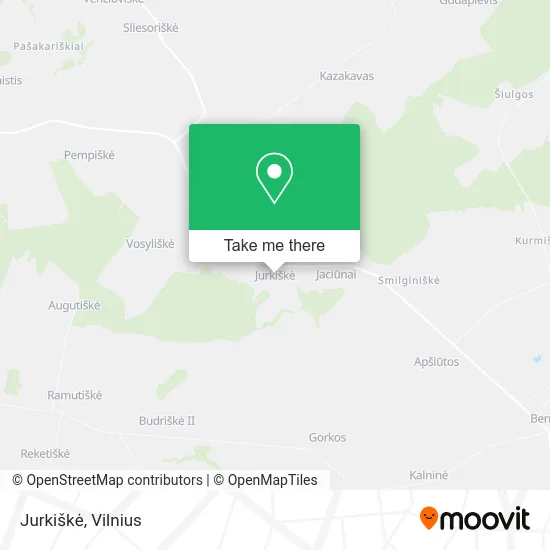 Карта Jurkiškė
