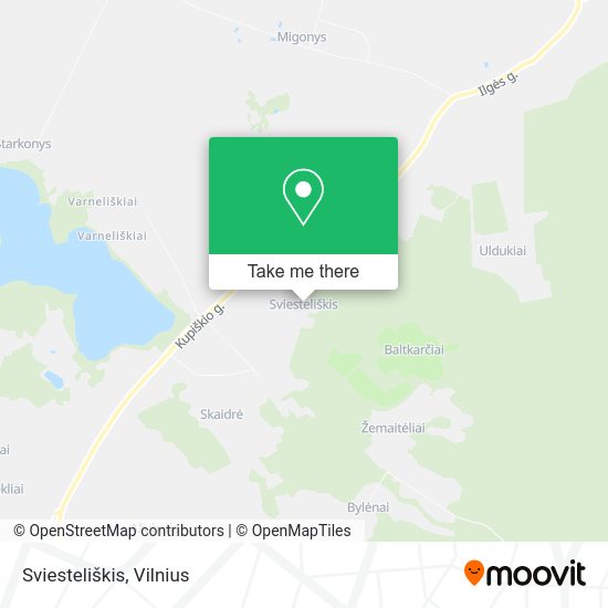 Карта Sviesteliškis