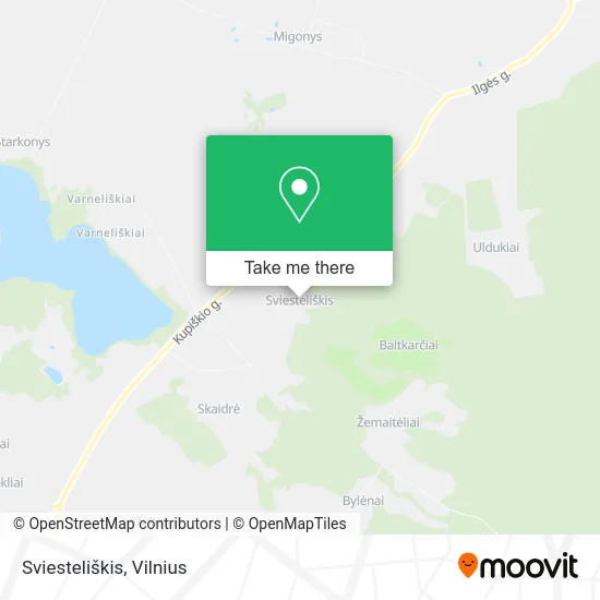 Карта Sviesteliškis