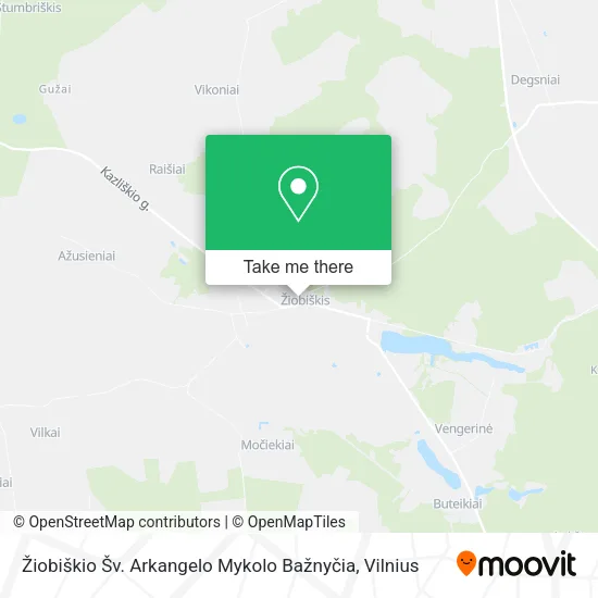 Žiobiškio Šv. Arkangelo Mykolo Bažnyčia map