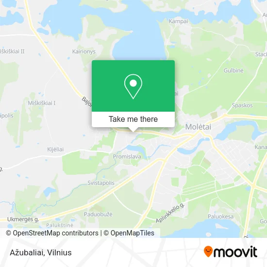 Карта Ažubaliai