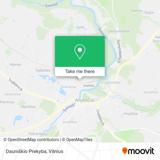 Карта Dauniškio Prekyba