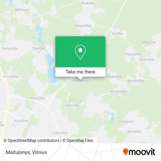 Карта Mažulonys