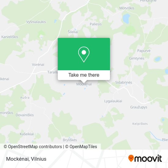 Карта Mockėnai