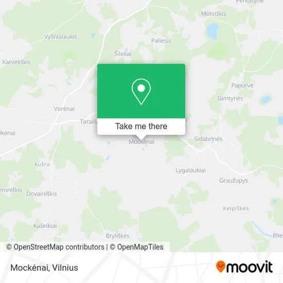 Карта Mockėnai