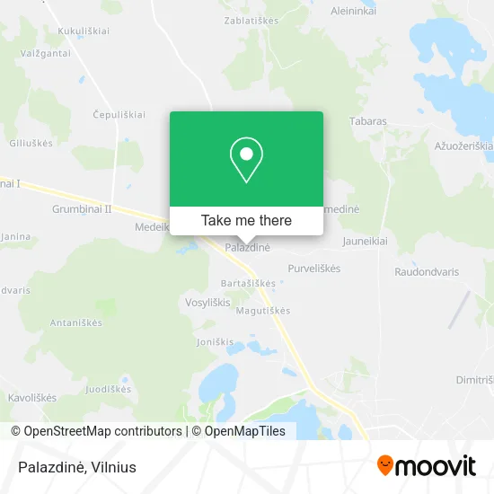 Карта Palazdinė