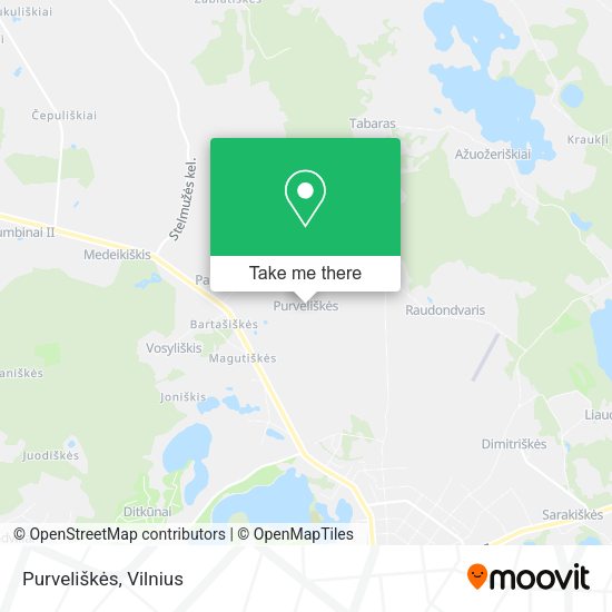 Карта Purveliškės