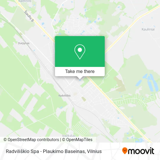 Карта Radviliškio Spa - Plaukimo Baseinas