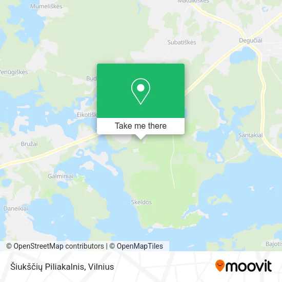 Šiukščių Piliakalnis map