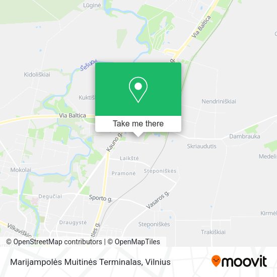 Карта Marijampolės Muitinės Terminalas