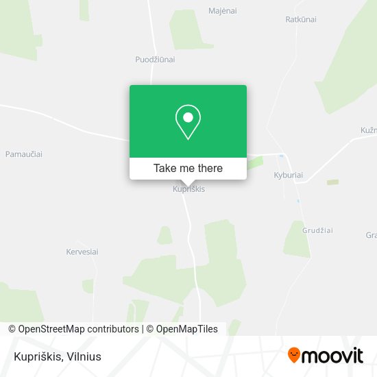 Карта Kupriškis