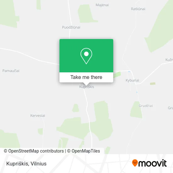 Карта Kupriškis