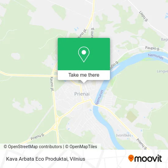 Карта Kava Arbata Eco Produktai