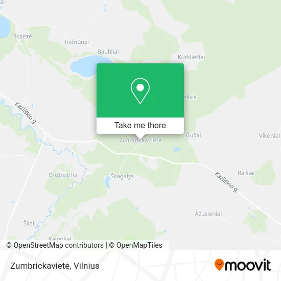 Карта Zumbrickavietė