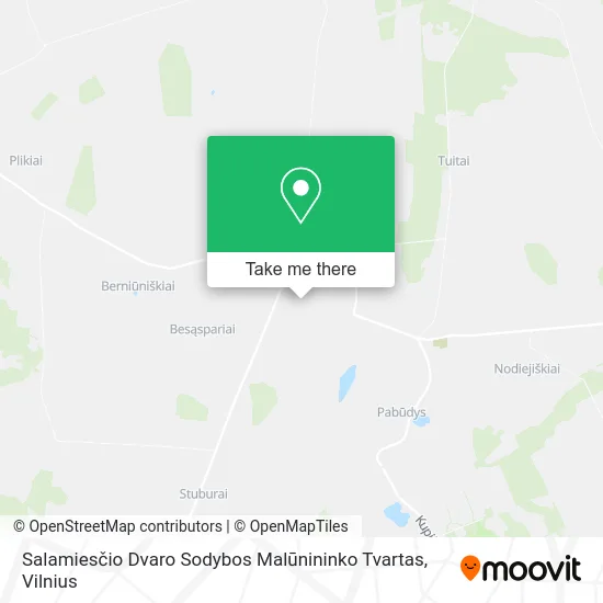 Salamiesčio Dvaro Sodybos Malūnininko Tvartas map