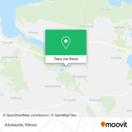 Карта Ažutaunis