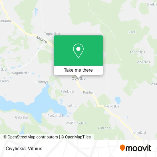 Карта Čivyliškis