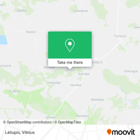 Карта Lėliupis