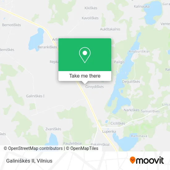 Карта Galiniškės II