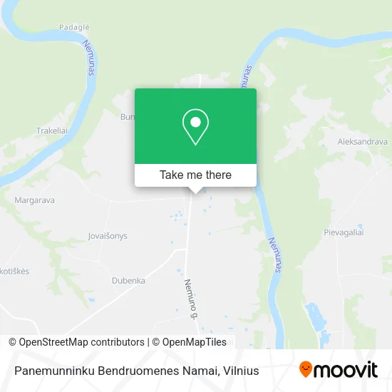 Карта Panemunninku Bendruomenes Namai