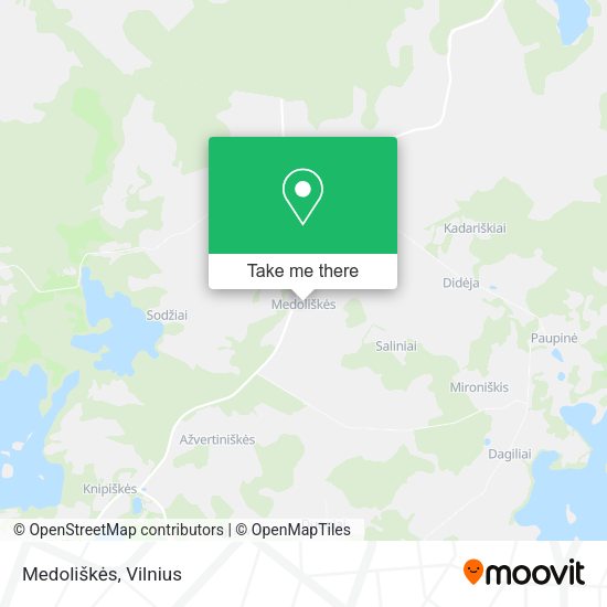 Карта Medoliškės
