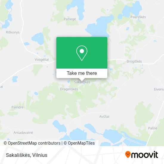 Карта Sakališkės