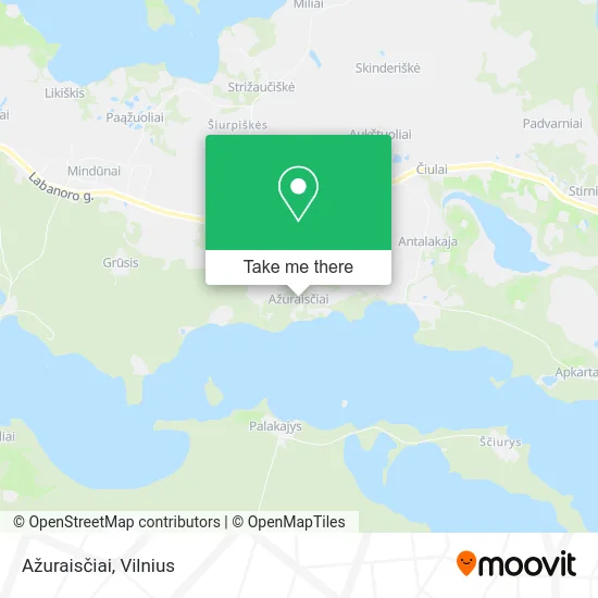 Карта Ažuraisčiai