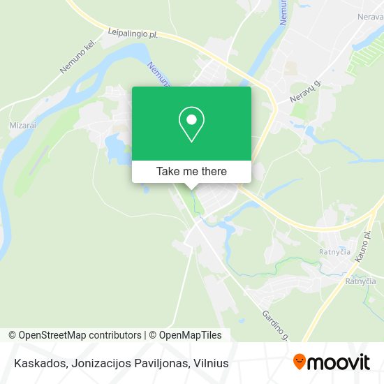 Карта Kaskados, Jonizacijos Paviljonas