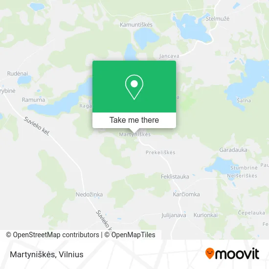 Карта Martyniškės