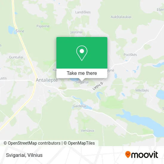 Карта Svigariai