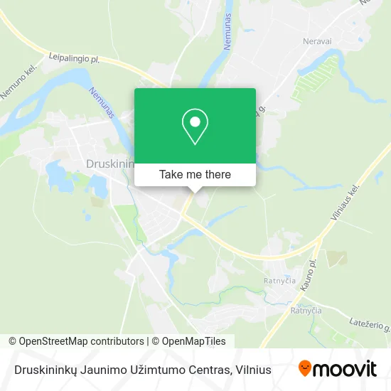 Карта Druskininkų Jaunimo Užimtumo Centras