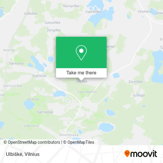 Карта Ulbiškė