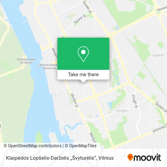 Карта Klaipėdos Lopšelis-Darželis „Švyturėlis“
